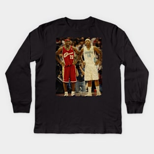 Carmelo Anthony and LeBron James Kids Long Sleeve T-Shirt